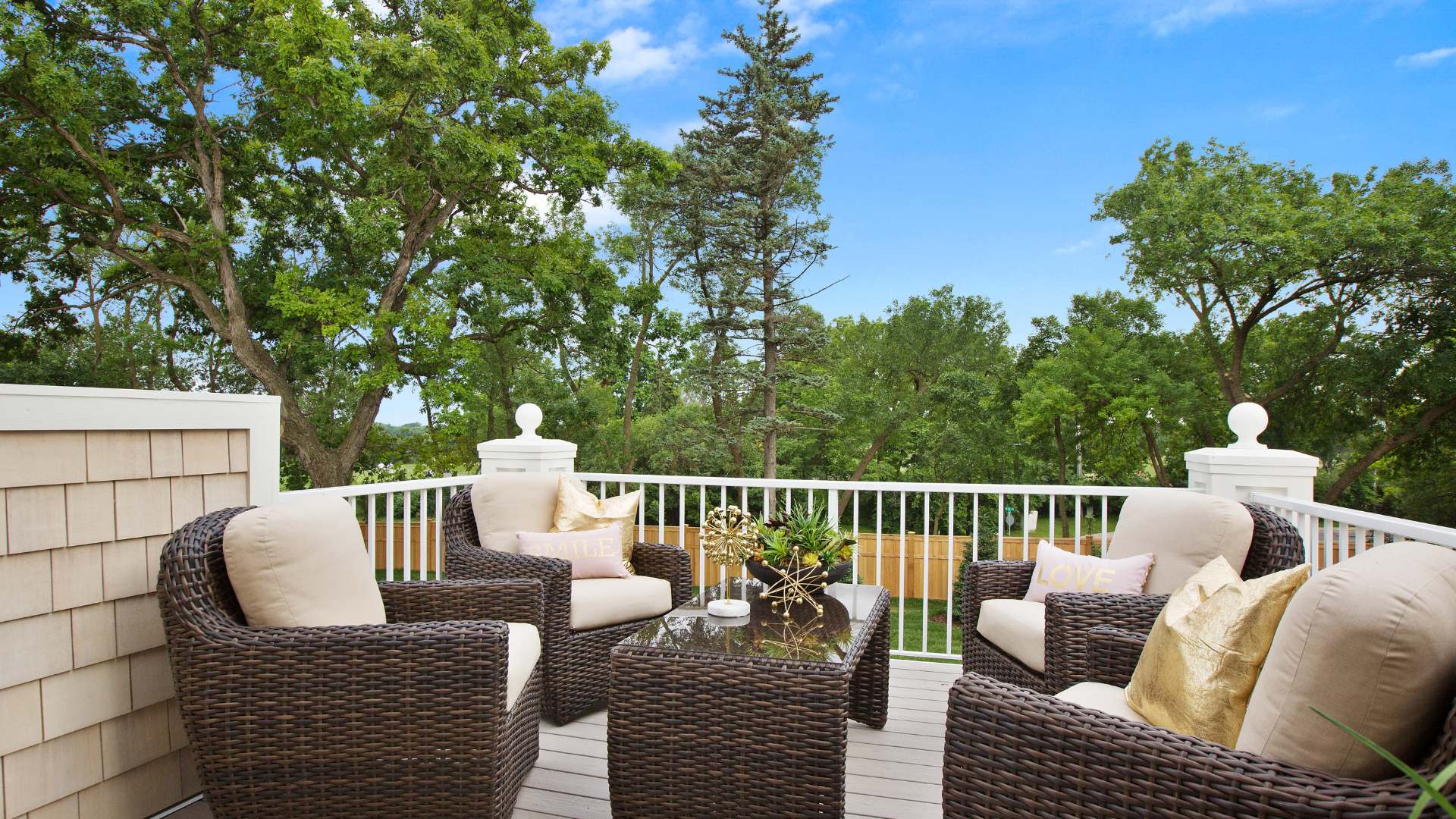 Overlooking deck installation